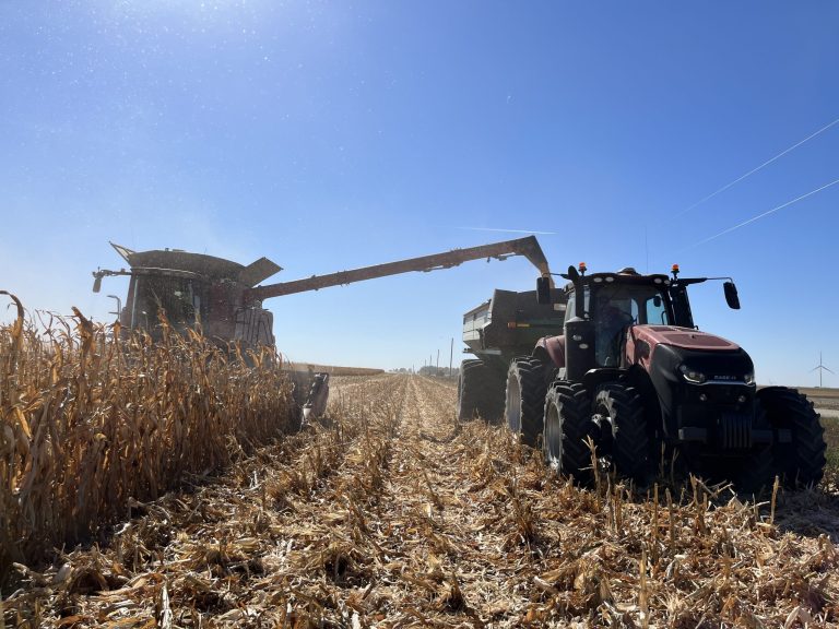 Great weather by Hartley, Iowa for fall harvest.