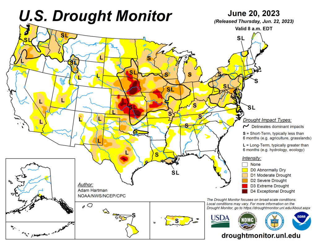 Drought footprint still found in 3 High Plains states - High Plains Journal