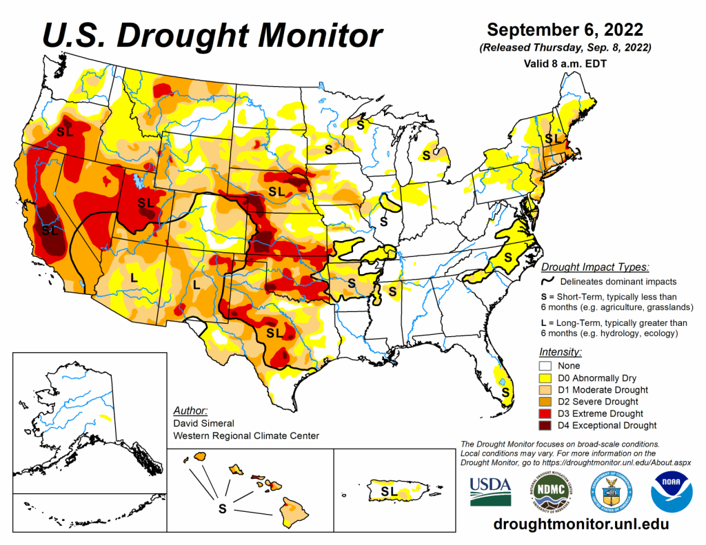 Drought conditions improve in Texas but intensify in other areas of the ...