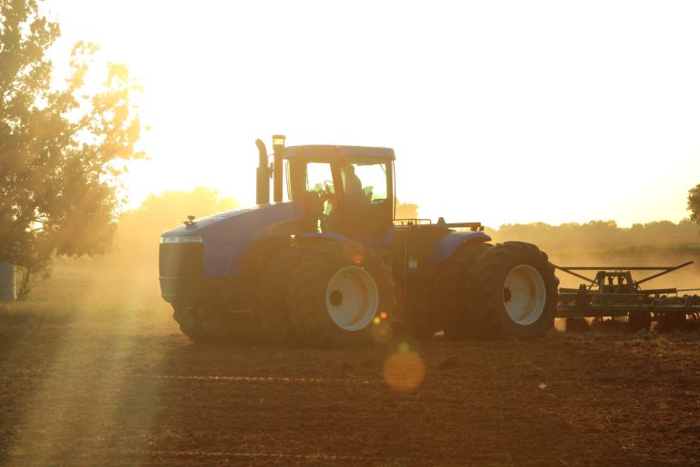 Tractor in the field. (Courtesy photo.)