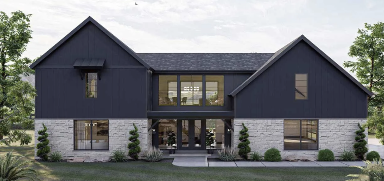 Barn home house plan for anyone wanting a multifunctional home.
