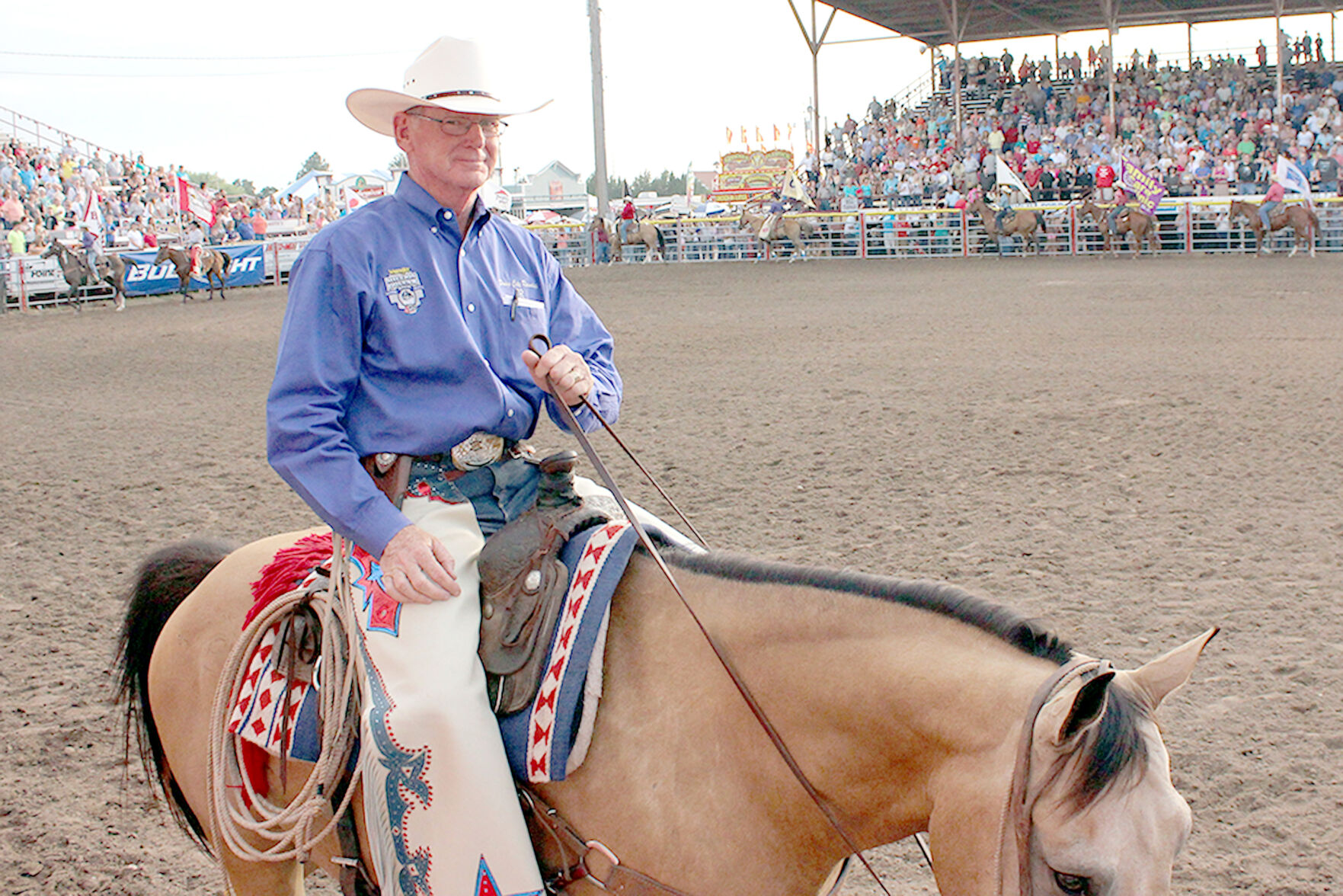 Dr. R.C. Trotter has announced his retirement as president and volunteer at the Roundup Rodeo, Dodge City, Kansas, after 20 years of service. (Photo courtesy of Ted Harbin.)