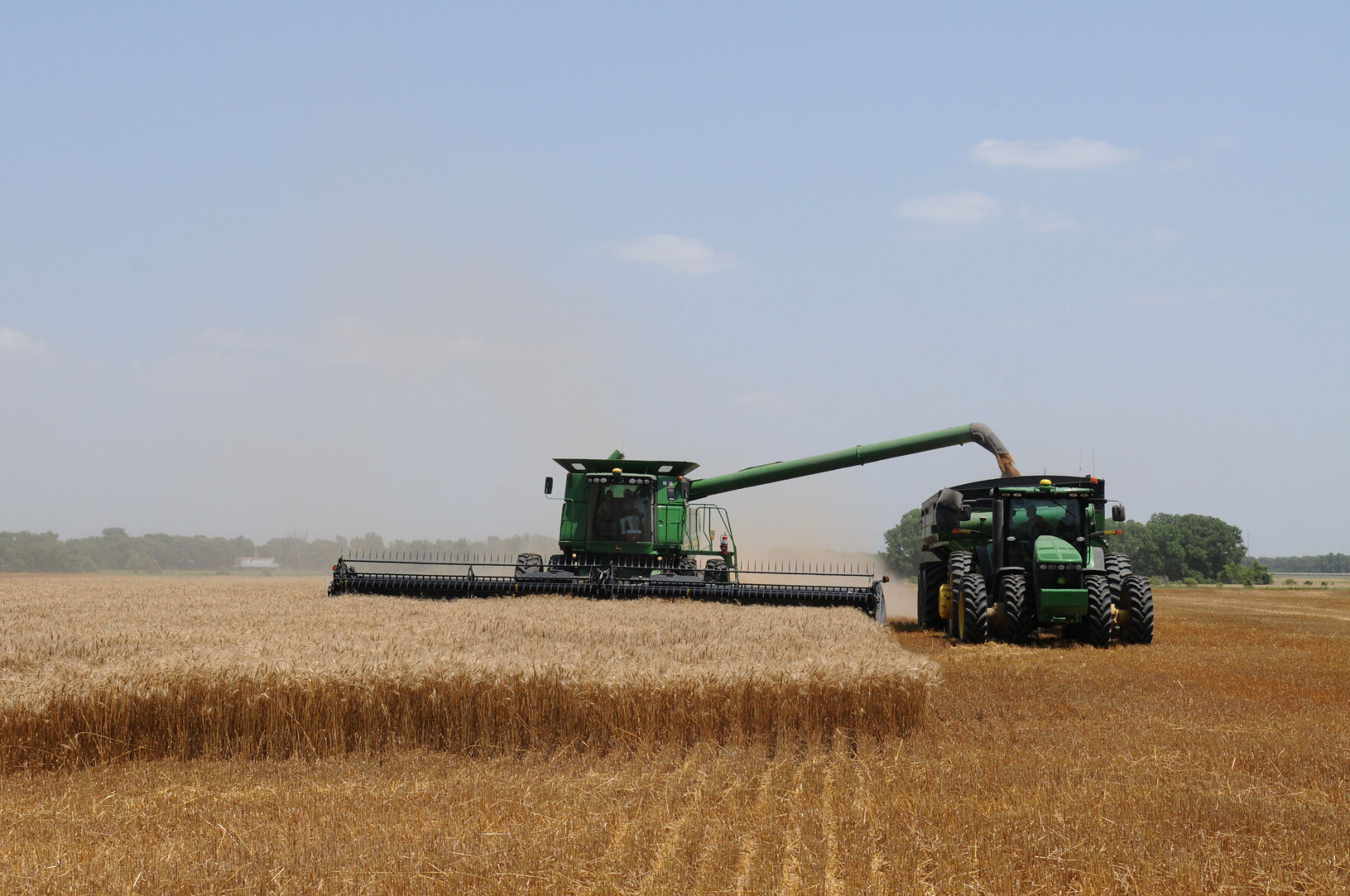 Wheat harvest (K-State Research and Extension)