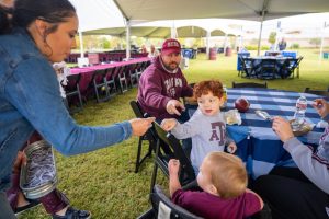 Safe tailgate preparation and proper cleanup afterward are key components of keeping food poisoning at bay. (Texas A&M AgriLife photo by Michael Miller)