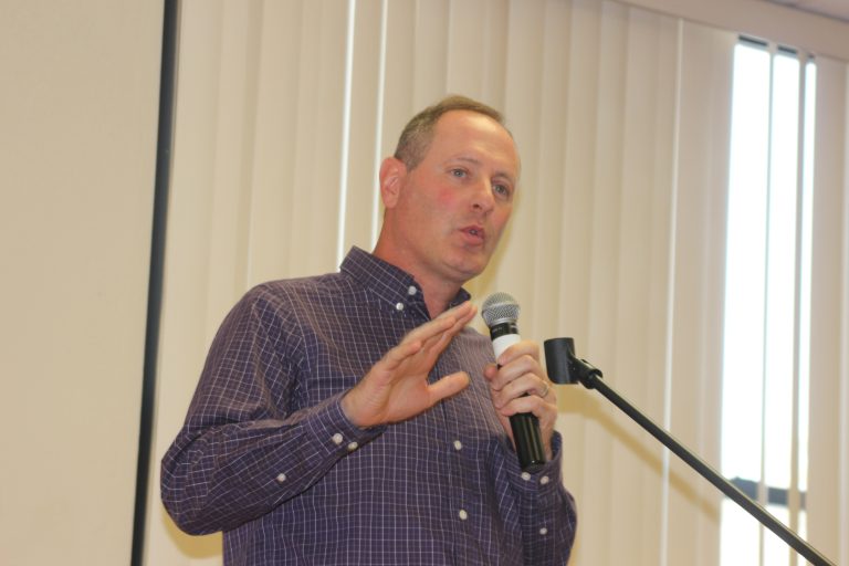 U.S. Rep. Tracey Mann outlines priorities he has for the next farm bill based on input from farmers and ranchers. (Journal photo by Dave Bergmeier.)