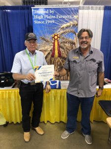 Receiving the award were HPJ circulation field representatives Ron Good and Monte Rambat. (High Plains Journal photo)