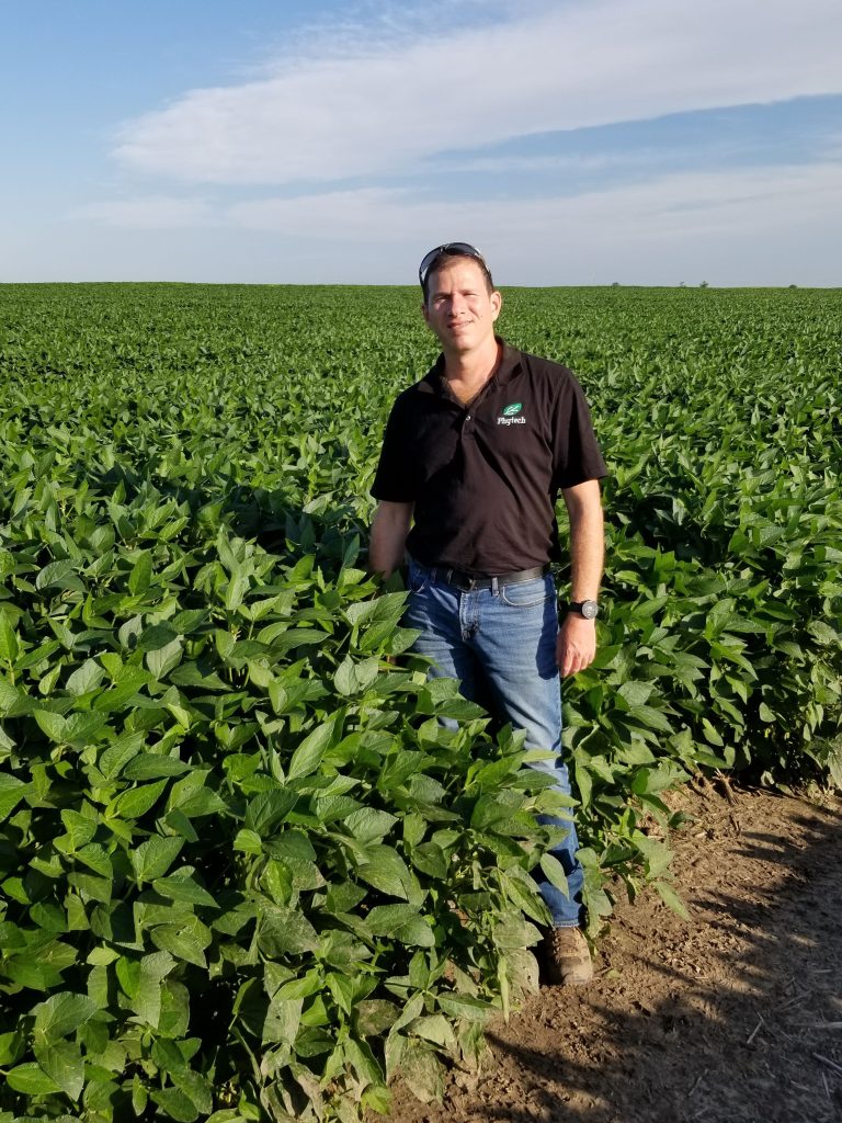 Amit Shiloni pictured in a field in the United States. (Courtesy photo.)