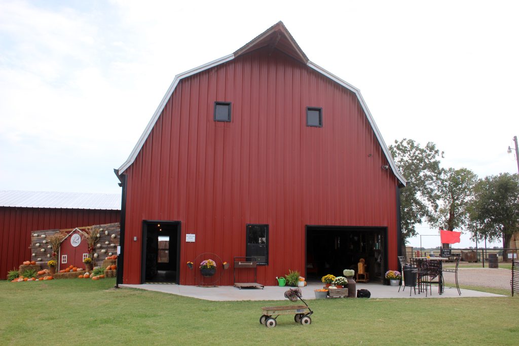 This barn at the Twelves is where all the Made in Oklahoma products are sold. (Journal photo by Lacey Vilhauer.)