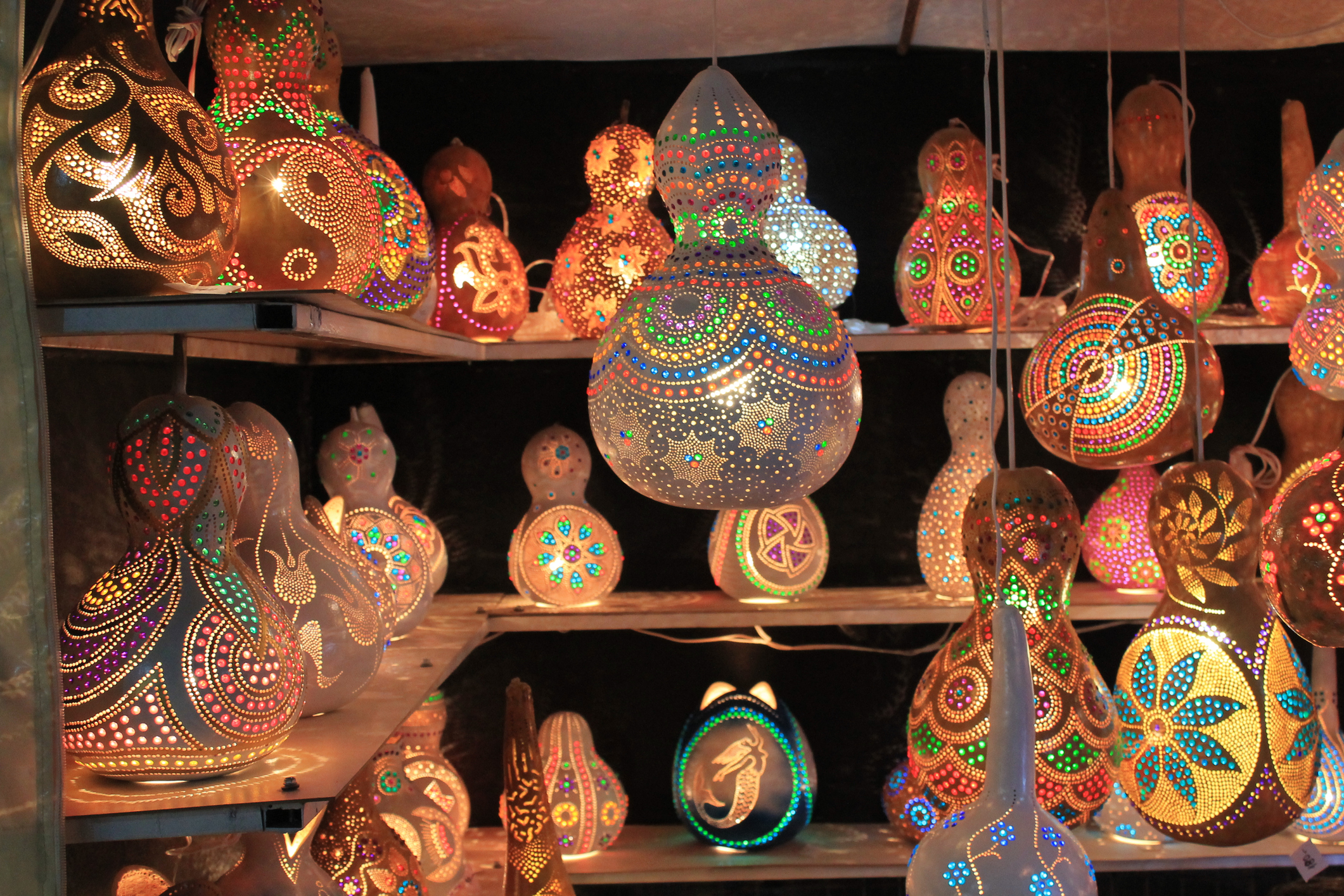 Colorful Gourd Lamps (iStock - Ferit Andac ACUN)