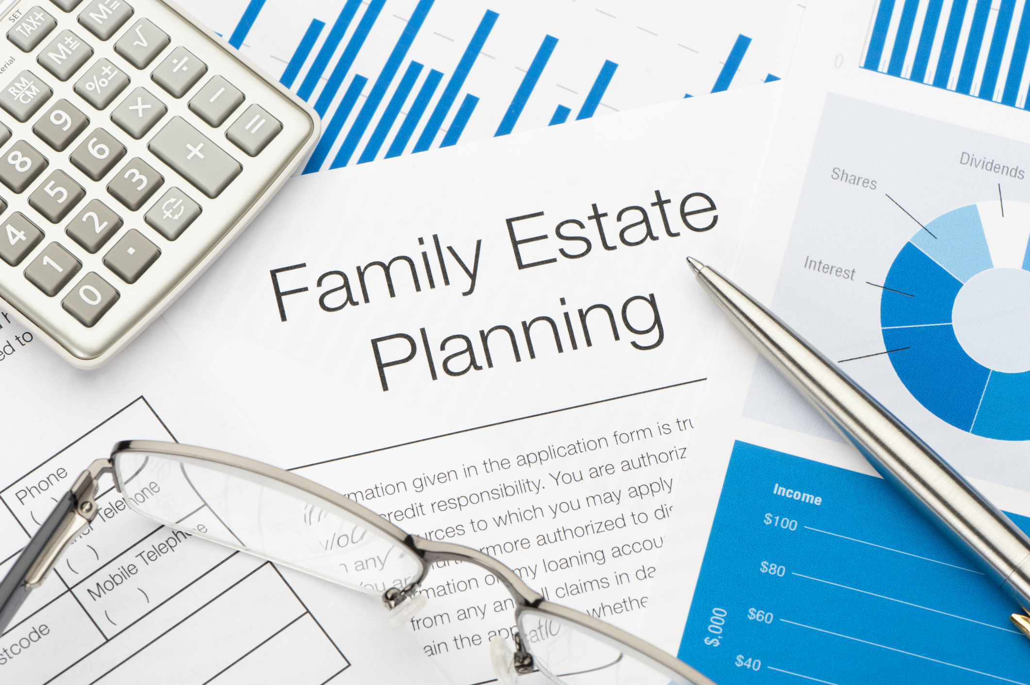 Close up of a Family Estate planning document (iStock - courtneyk)