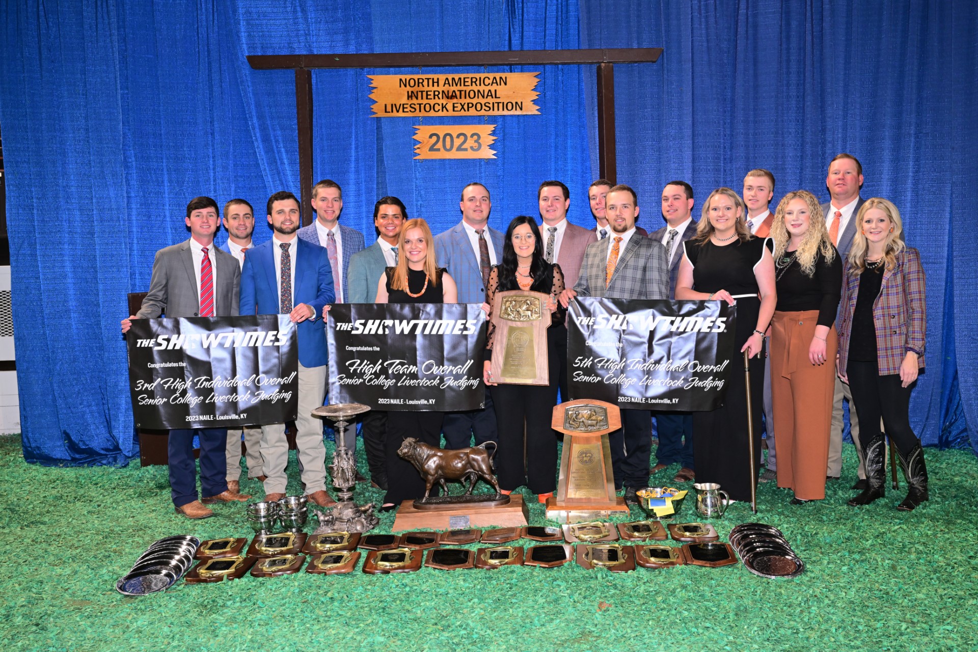 Oklahoma State University has earned the national title six of the past seven years. (Photo courtesy of the OSU Livestock Judging Team.)