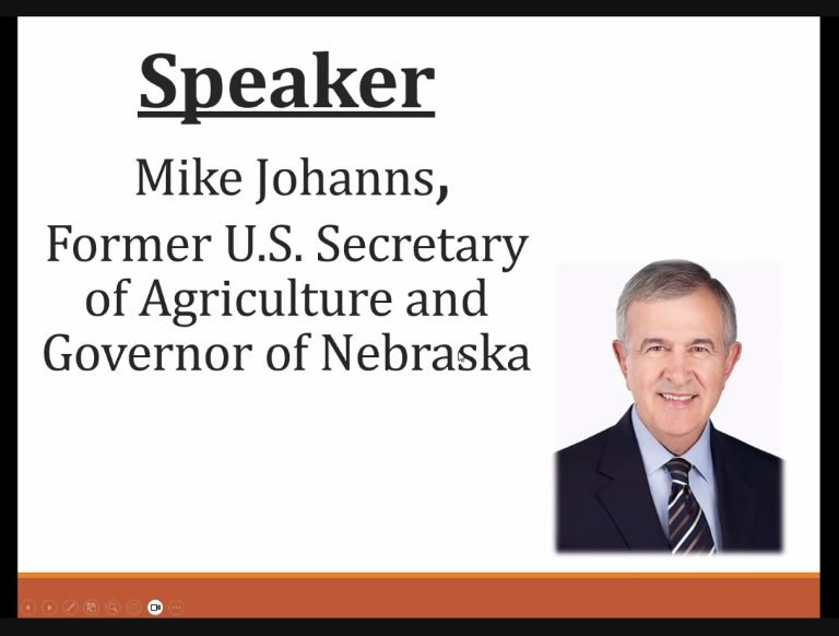 Mike Johanns. (Screenshot courtesy of Kylene Scott.)