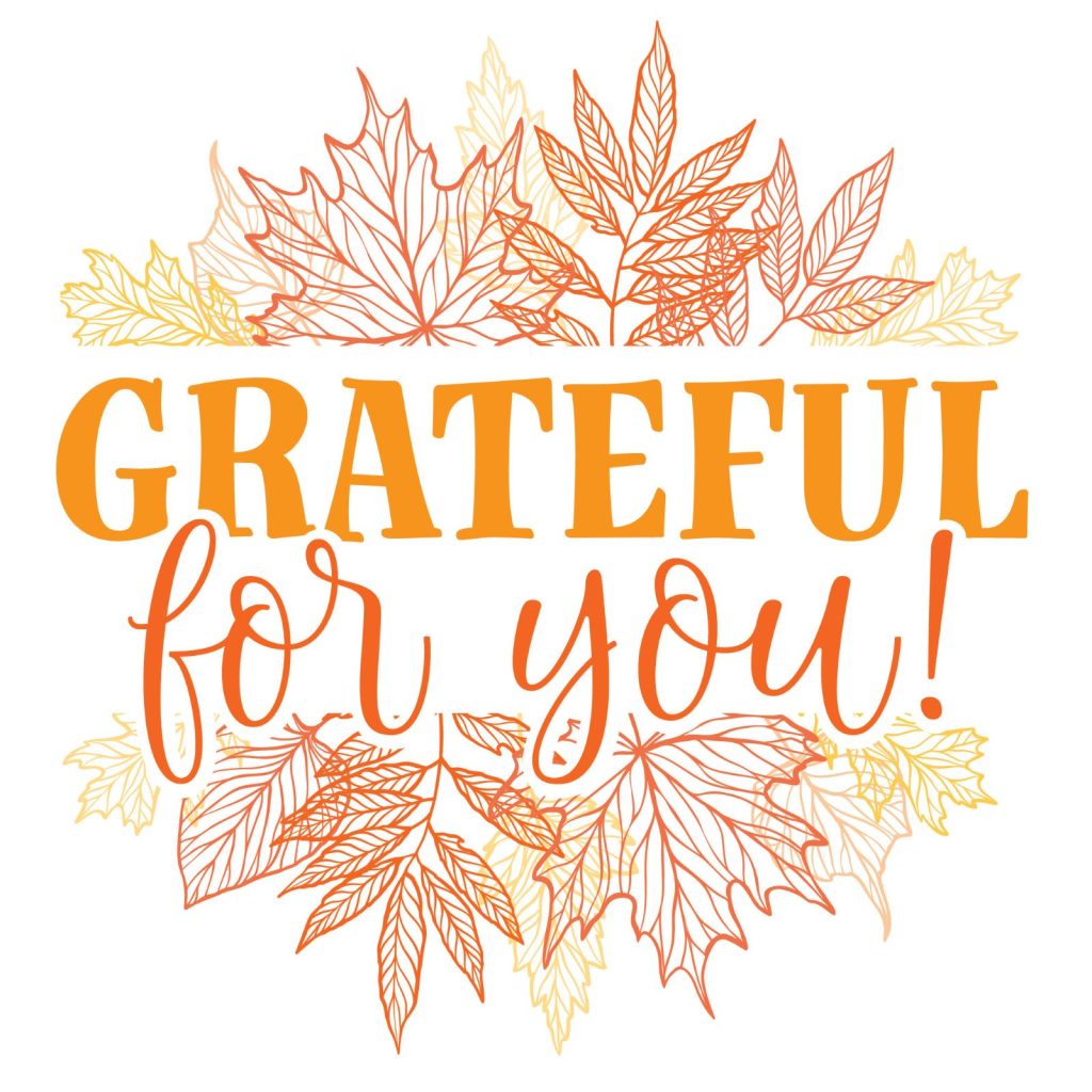 BENEFITS OF GRATITUDE — By taking time to be intentionally thankful, or focus on the positive during stressful moments, people can lower their stress levels and create healthy habits for appreciating what they have. (U of A Division of Agriculture graphic.) 