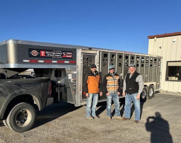 Top Herdsman, Frank Herefords - Josh Shengle (left) and Austin Frank (center) with KR Rauch Owner Ken Rauch (right). (Photo courtesy of NILE.)