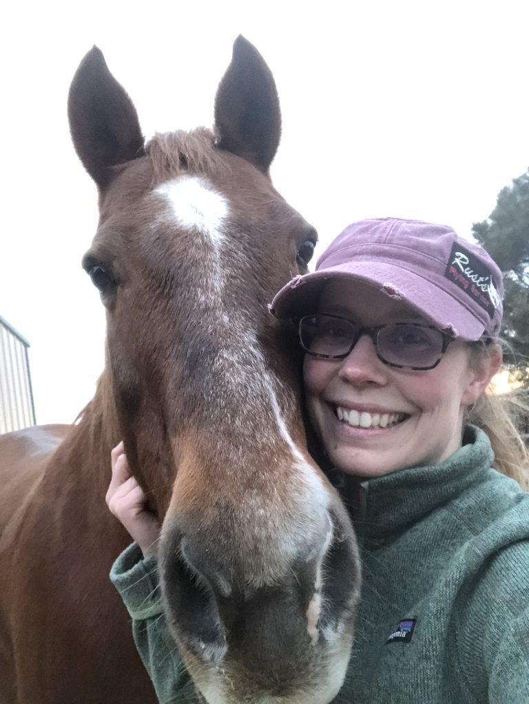 Skeeter with owner Kylie Reiss. (Courtesy photo.)