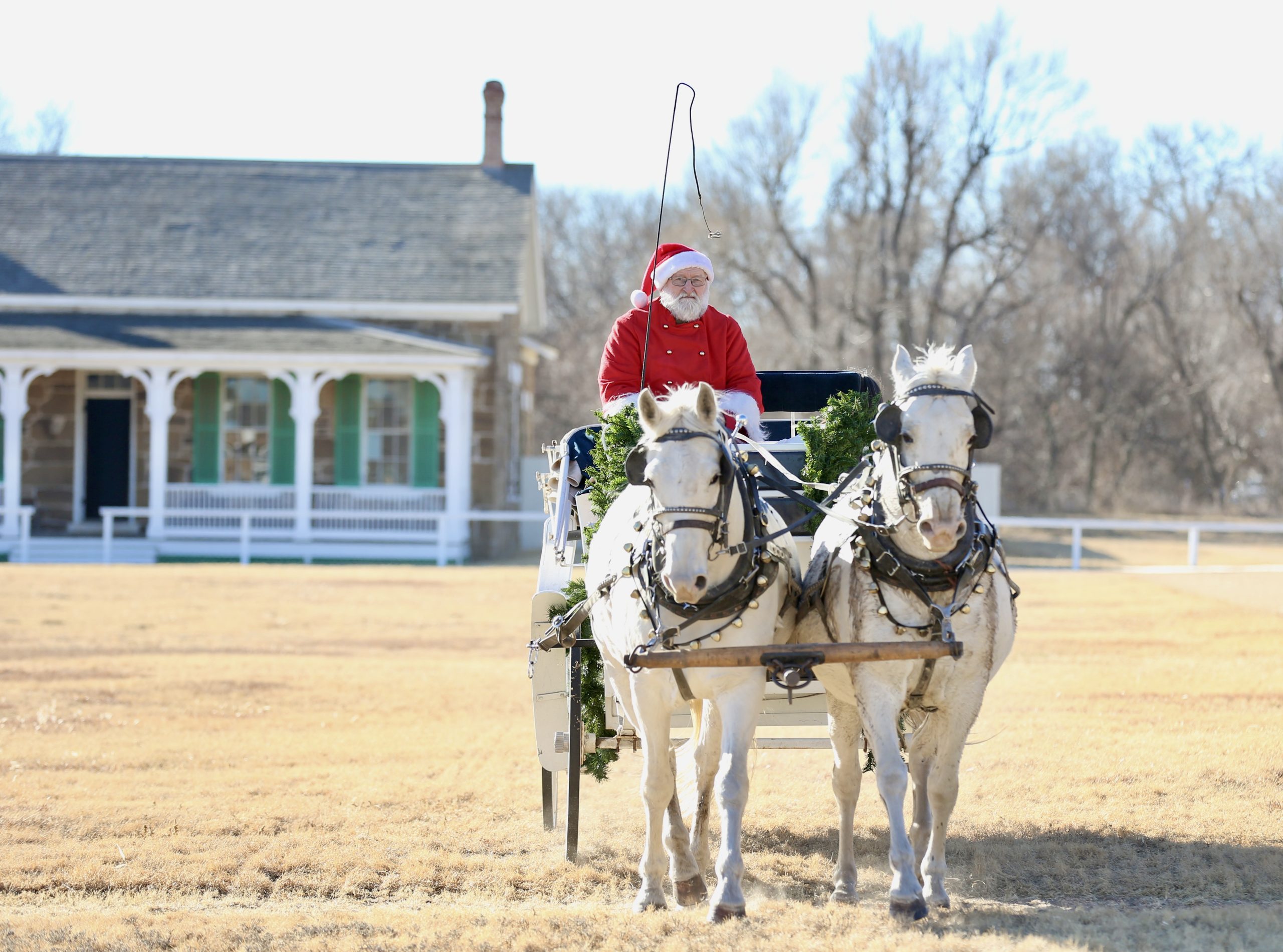 Fort Larned's Christmas Past. (Courtesy photo.)