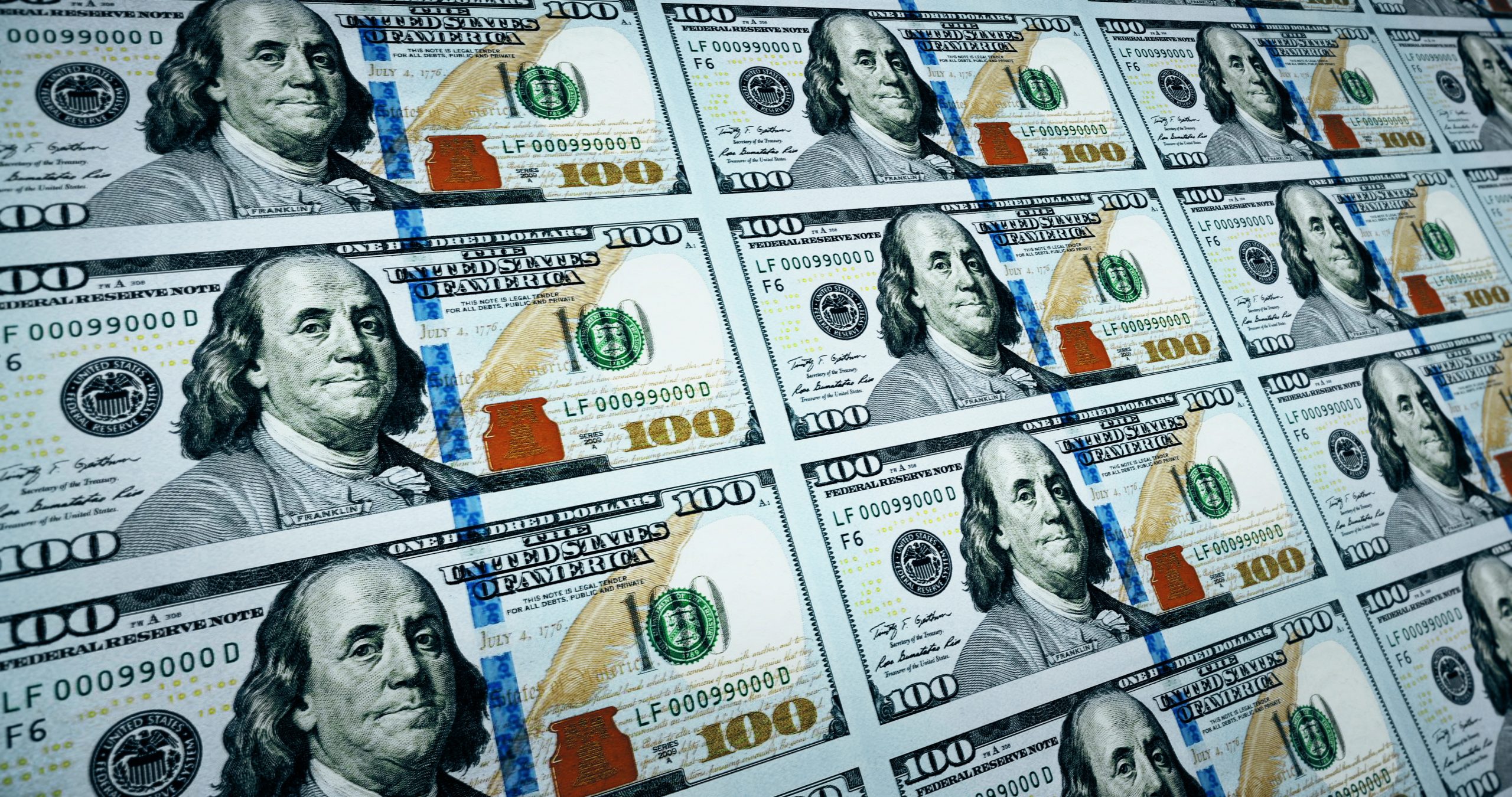 Sheets of New One Hundred Dollar Bills (Photo: iStock - akiraworks)