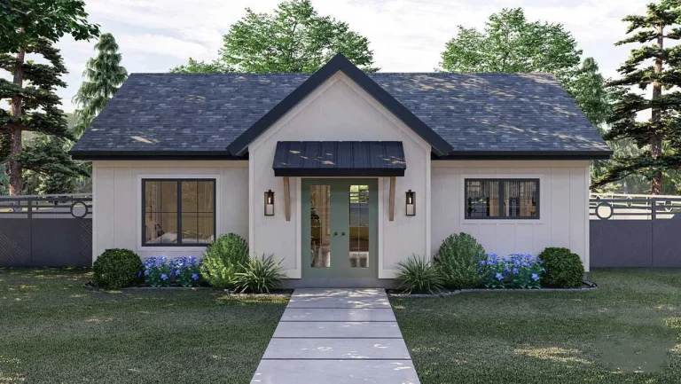 Featured house plan front view. (Courtesy of MonsterHousePlans.com.)