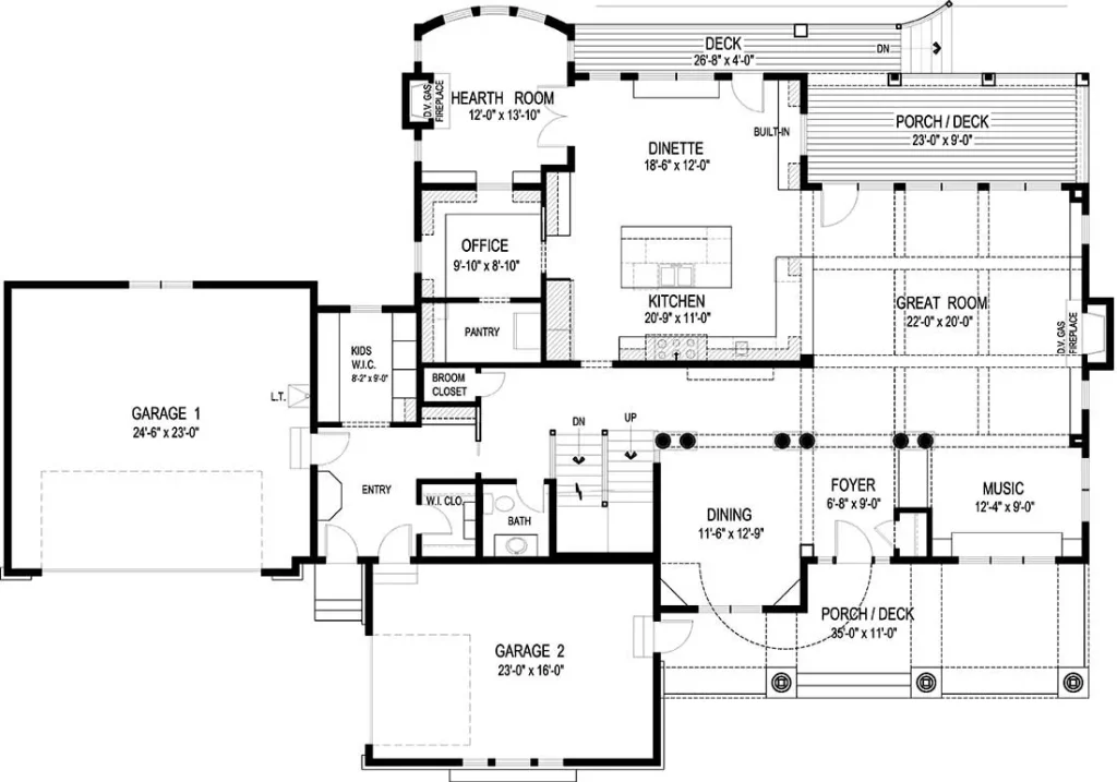 Main floor specs