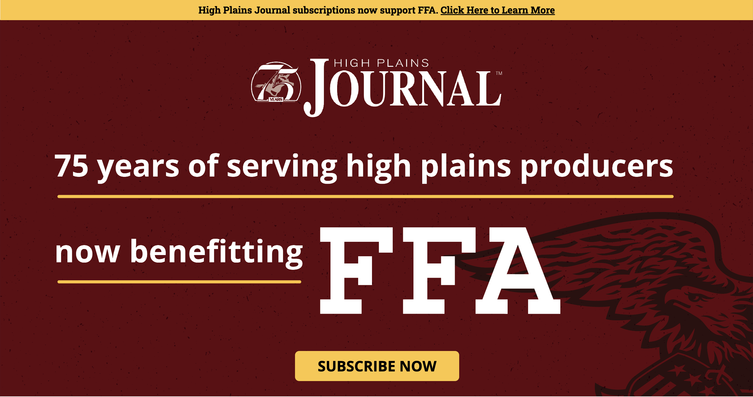 75 Years Serving Producers Support FFA High Plains Journal