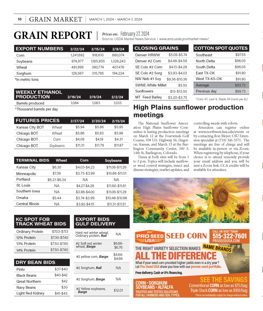 Grain Report February 27 2024