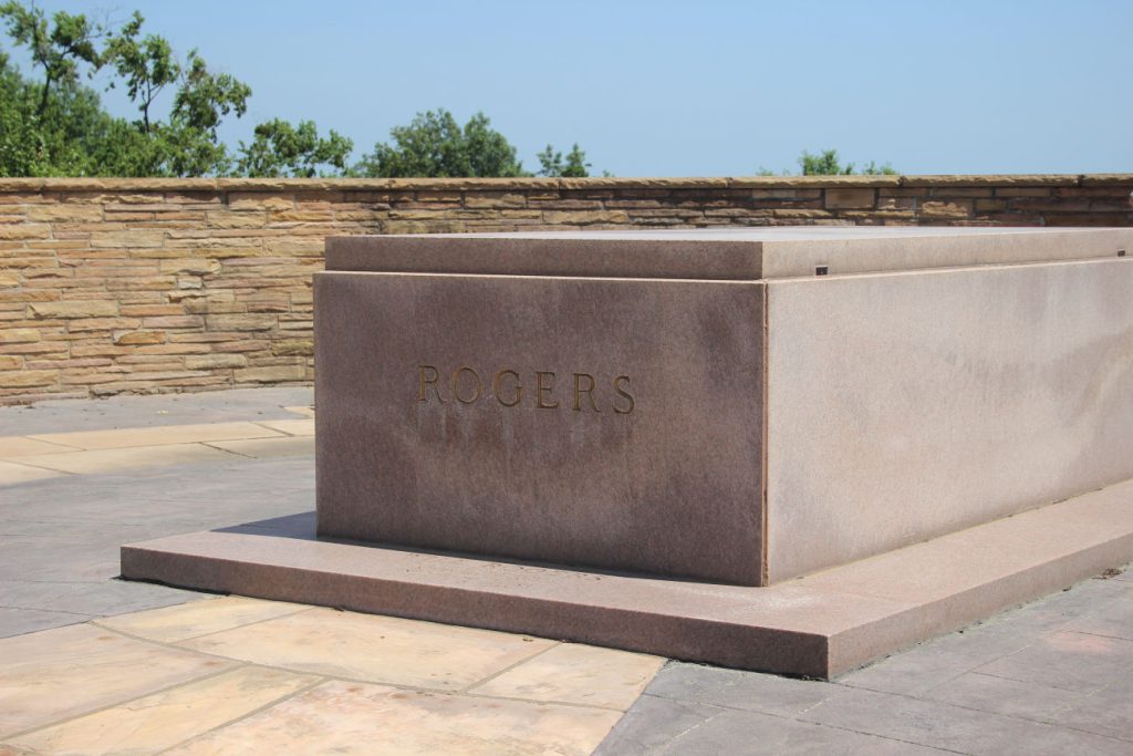 Tomb of Will Rogers at the museum in Claremore, Oklahoma. (Journal photo by Lacey Vilhauer.)