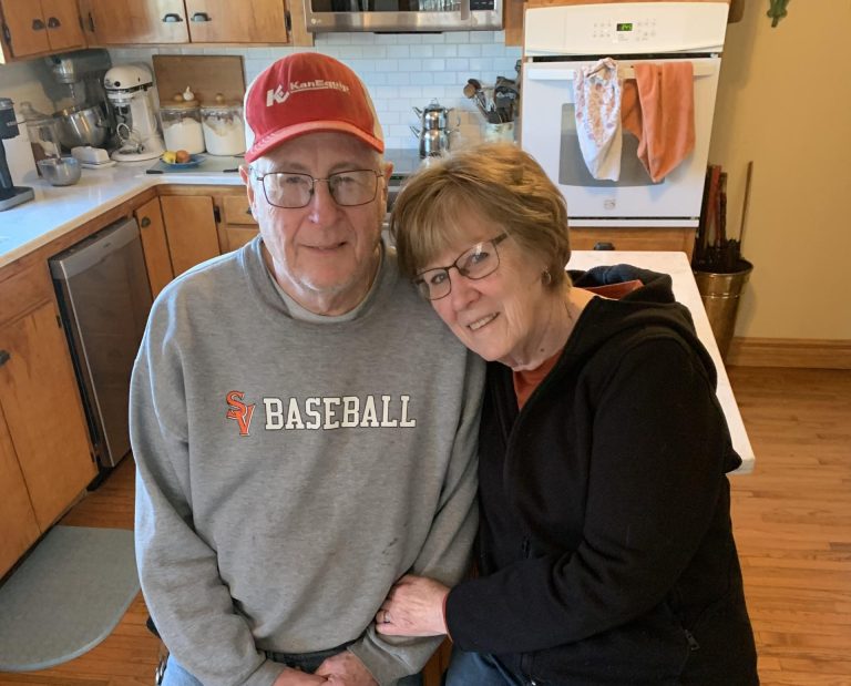 Tom and Marlysue Holmquist team up every February to welcome newborn calves to their farm near Smolan, Kansas. During extreme winter conditions, their kitchen doubles as a refuge. (Journal photo by Tim Unruh.)