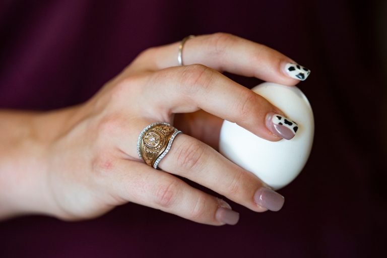 Eggs that have been in your fridge for a few weeks will peel easier once hardboiled. The larger the egg, the easier it should be to peel as well. (Laura McKenzie/Texas A&M AgriLife)