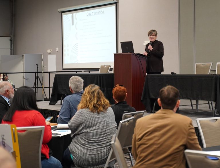 Kansas Governor Laura Kelly spoke March 18 at the Ogallala Aquifer Summit in Liberal, Kansas. (Courtesy photo.)