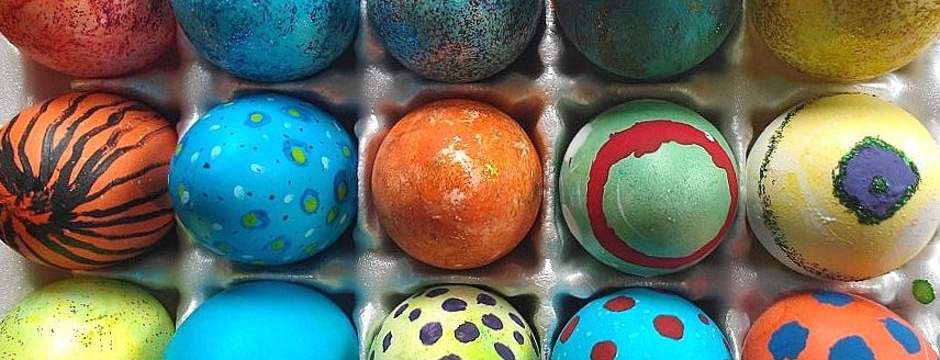 The eggs you dye for Easter should ideally be on the smaller side for the best results. Larger eggs will tend to be splotchier and less uniform in color. (Adam Russell/Texas A&M AgriLife)