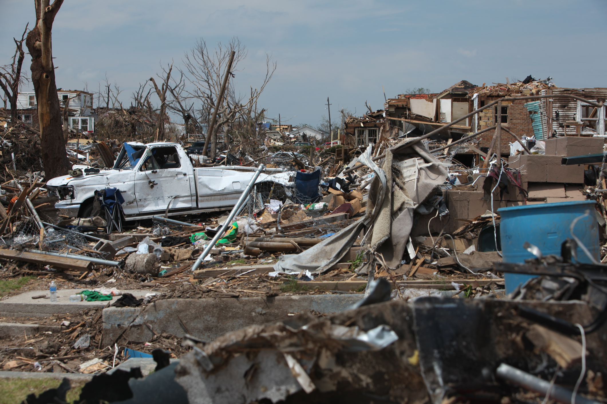 Tornado damage in a town in Missouri (Photo: iStock - picturejohn)