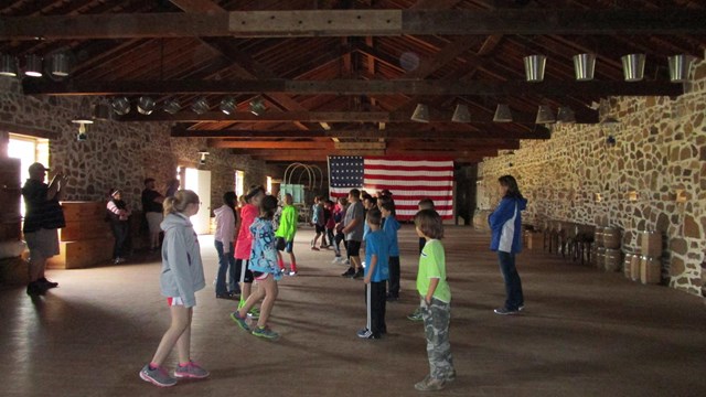 Fort Larned's work to educate people of all ages about frontier history. (Courtesy photo.)