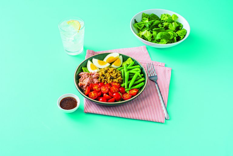 Tuna and Rice Nicoise Salad. (Photo courtesy of Family Features.)