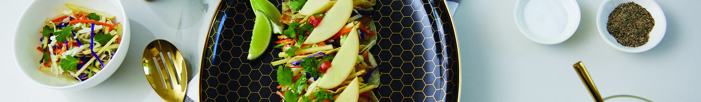 Crisp apple tacos. (Photo courtesy Family Features.)