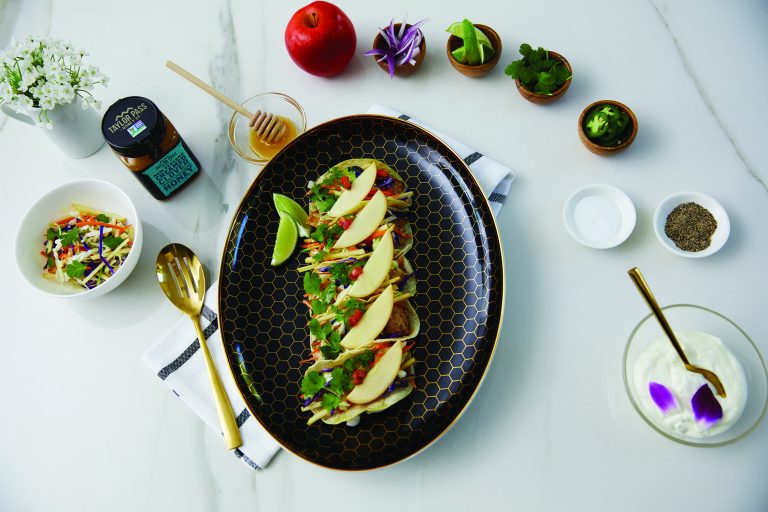Crisp apple tacos. (Photo courtesy Family Features.)