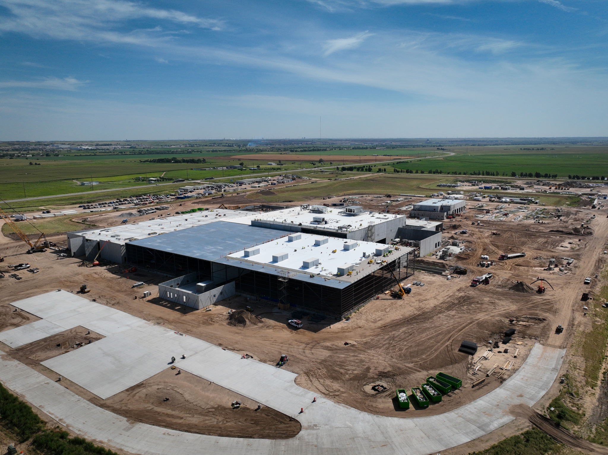 Hilmar Cheese plant in Dodge City, Kansas under construction in 2023. (Courtesy photo.)