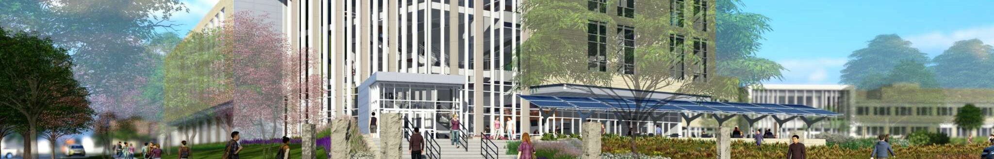 Artist rendering of new center. (Courtesy of Kansas State University.)