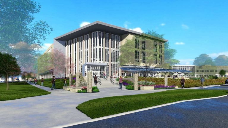 Artist rendering of new center. (Courtesy of Kansas State University.)