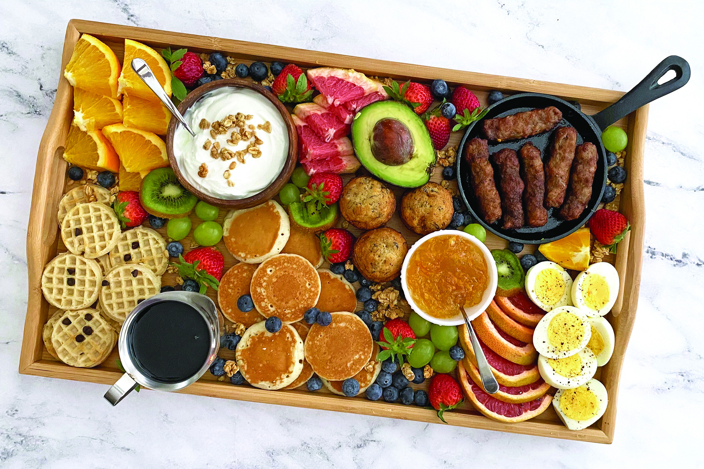 Breakfast charcuterie board. (Photo courtesy of Family Features.)