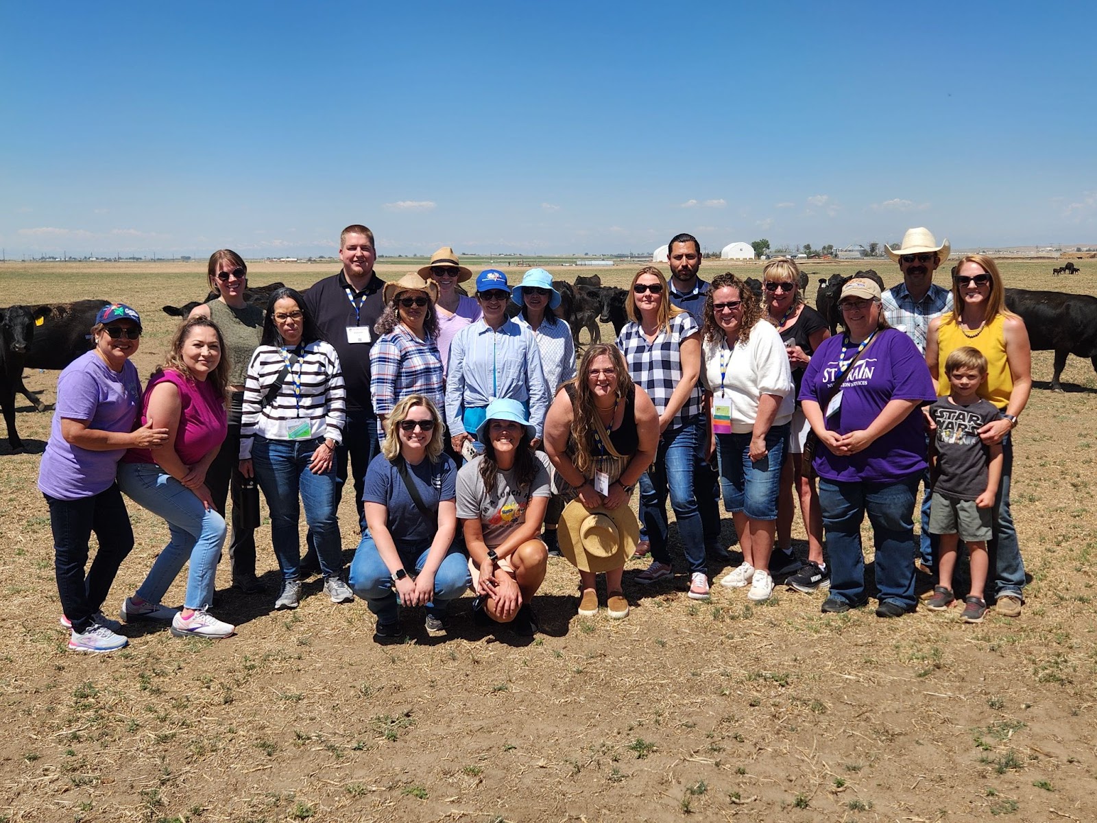 Members of the Colorado School Nutrition Association visited a ranch and feedyard during a tour hosted by the Colorado Beef Council recently. (Courtesy photo.)