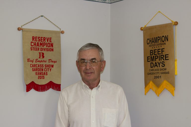 Sam Hands, of Triangle H operations, Garden City, Kansas, has been a leader in the farming and ranching business for many years. (Journal photo by Dave Bergmeier.)