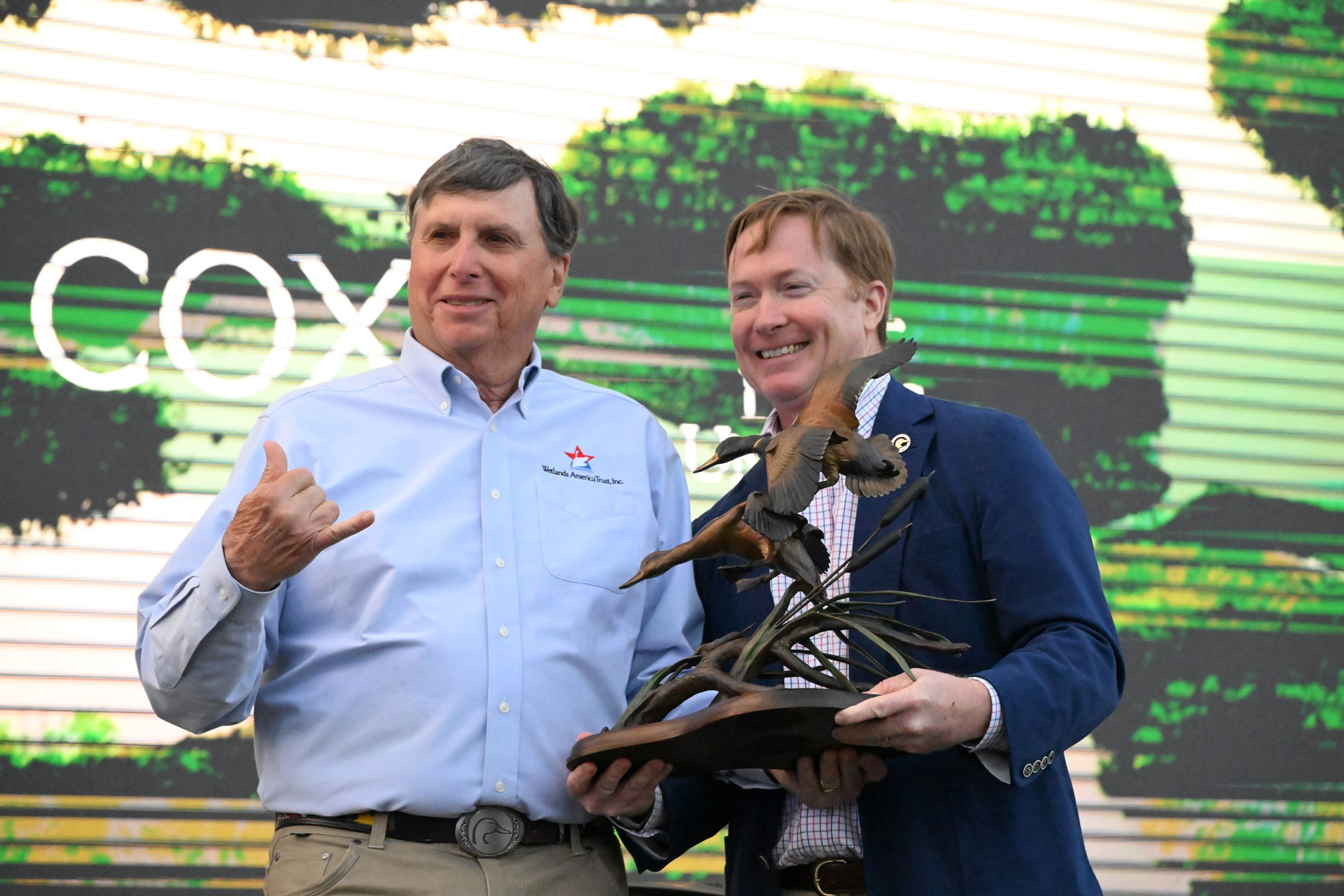 Jim Kennedy, left, and Adam Putnam at the announcement. (Courtesy photo.)