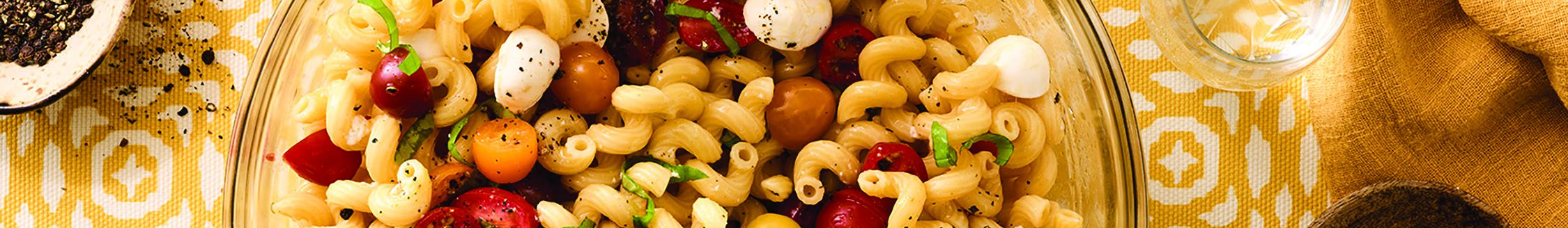 Cellentani Caprese Pasta Salad. (Photo courtesy of Family Features.)