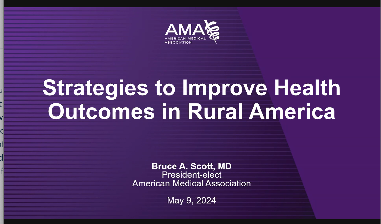 Strategies to Improve Health Outcomes in Rural America