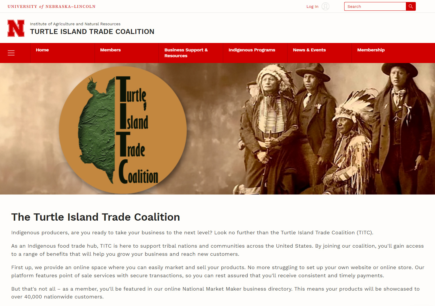 Turtle Island Trade Coalition website