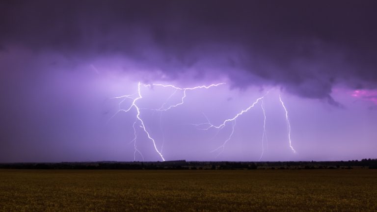Thunderstorm over open fields (Photo: AI generated image)