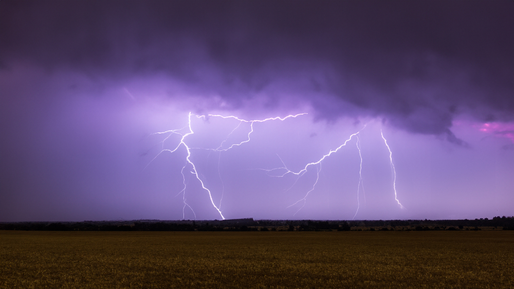 Thunderstorm over open fields (Photo: AI generated image)
