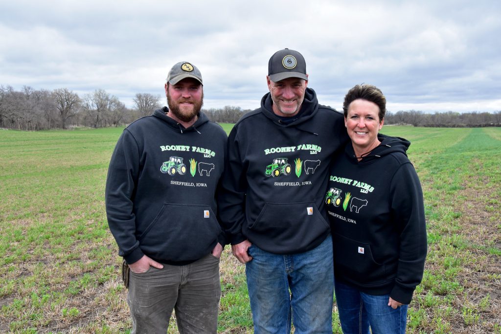 The Rooneys (Justin, Jeff and Karla) are utilizing USDA-NRCS conservation programs to help fund conservation practices and take their operation to the next level on sustainable ag (Jason Johnson Iowa NRCS)