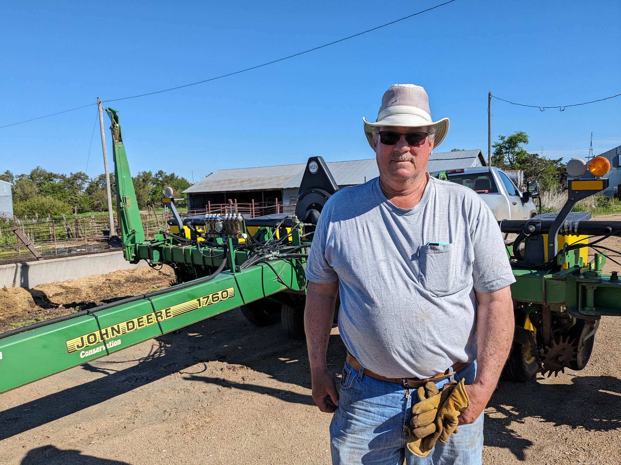 Belleville, Kansas farmer Fred Levendofsky narrowly escaped disaster when his tractor overturned while mowing 30 years ago. (K-State Research and Extension news service)