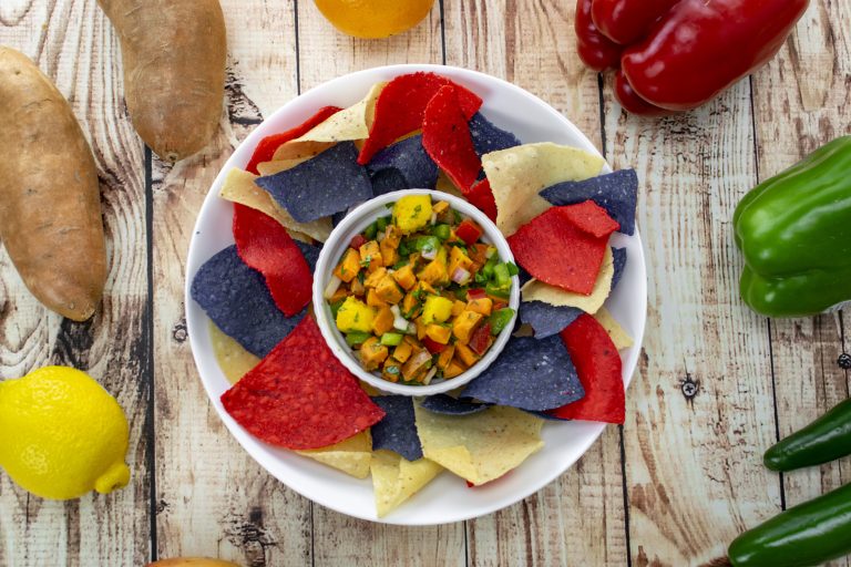 Roasted Sweet Potato Mango Salsa. (Photo courtesy of Family Features.)